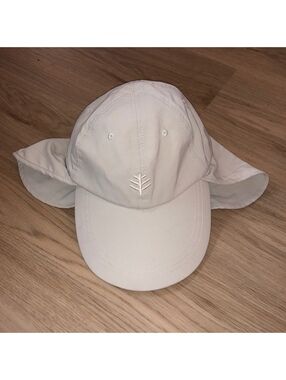 COOLIBAR SURFS UP ALL SPORT NECK FLAP DRAPE SUN FISHING HAT KHAKI TAN ADULT